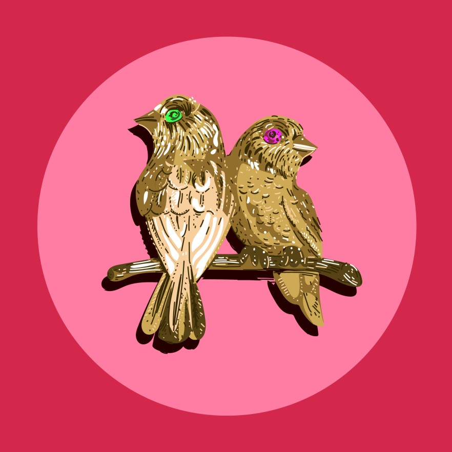 broche_inseparables_oiseaux_cartier_laurencebentz.jpg - Laurence&#x20;BENTZ | Virginie